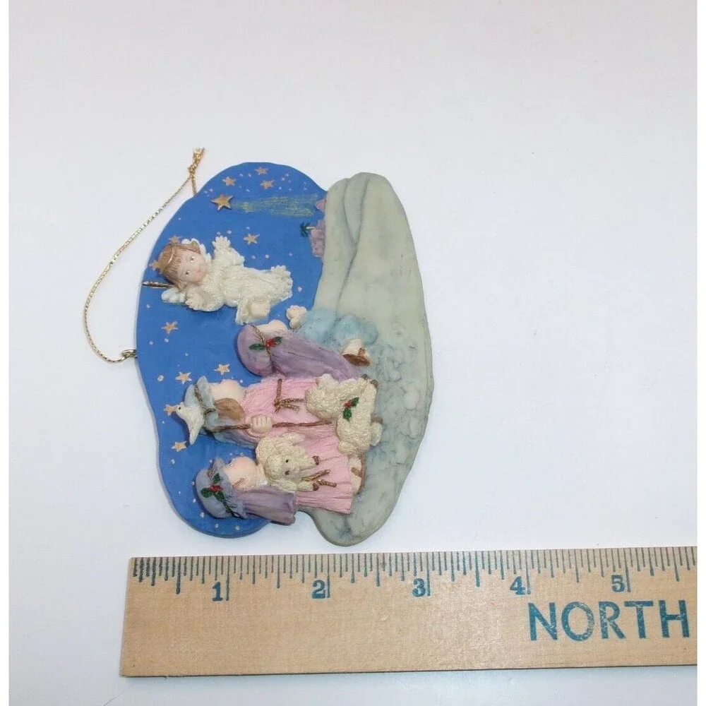 Silvestri Christmas Pageant Ornament Children's Nativity Play Relief New in Box